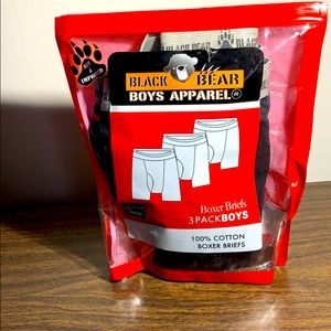 Black Bear Boys Apparel 3 PackBoys Boxer Briefs